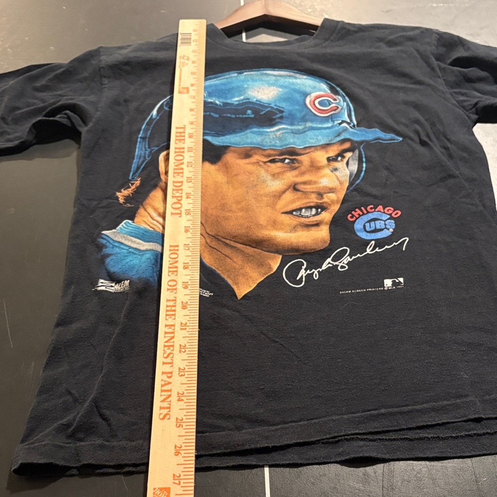 1991 Chicago Cubs Ryan Sandberg Big face M men's shirt - Picture 5 of 7